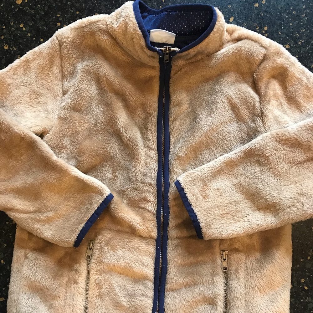Boys Crazy 8 zip up fleece jacket. Size 7/8 Medium